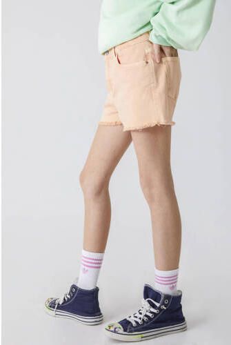 LTB high waist slim fit short LAYLA G perzik Korte broek Roze Meisjes Denim 140 - Foto 5