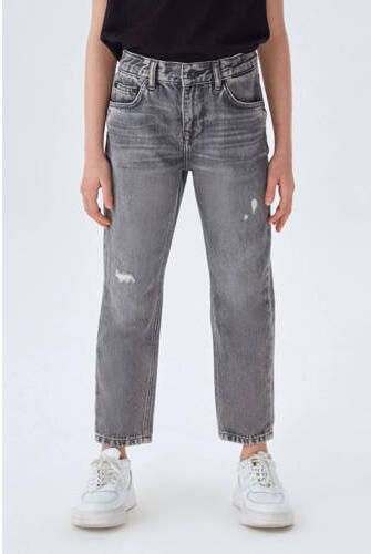 LTB mom jeans Eliana H G fadella wash Grijs Meisjes Denim Effen 134 - Foto 3