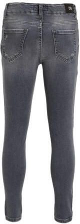 LTB skinny jeans Lonia G met slijtage grey fall wash Grijs Meisjes Denim 134 - Foto 2