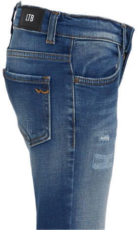LTB skinny jeans Lonia G met slijtage ravana wash Blauw Meisjes Denim Effen 140 - Foto 3