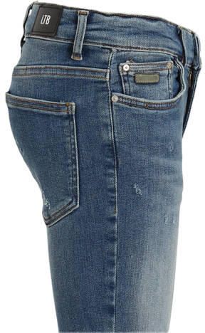 LTB slim fit jeans JIM B axton wash Blauw Jongens Katoen Effen 140