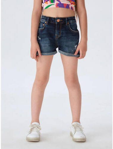 LTB slim fit short JUDIE G met slijtage rossa wash Korte broek Blauw Meisjes Denim 170 - Foto 2