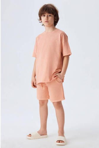 LTB T-shirt HIGOYO perzik Oranje Jongens Katoen Ronde hals Effen 152 - Foto 3