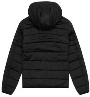 Lyle & Scott gewatteerde jas zwart Jongens Nylon Capuchon Effen 140 146