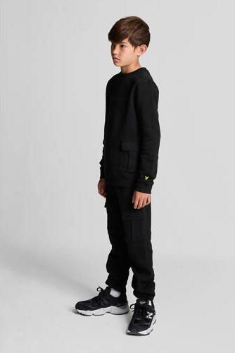 LYLE & SCOTT Jongens Broeken Cuffed Cargo Pocket Jogger Zwart