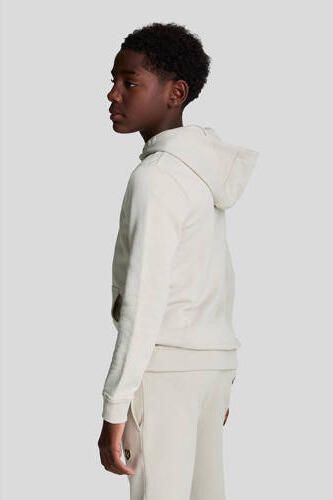 Lyle & Scott sweater Beige Jongens Katoen Capuchon Effen 140 146
