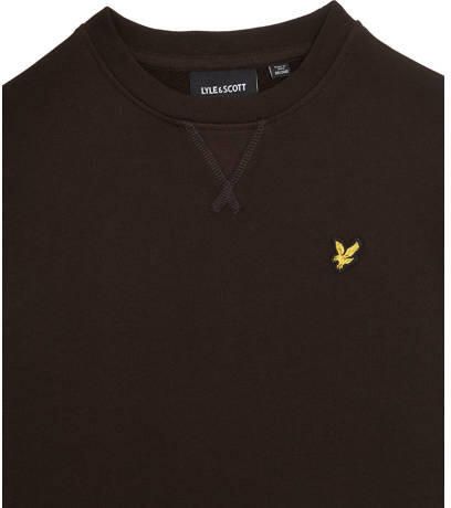 Lyle & Scott sweater Bruin Jongens Katoen Ronde hals Effen 134 140