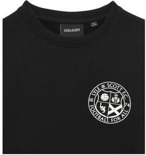 Lyle & Scott sweater met printopdruk zwart Printopdruk 134 140