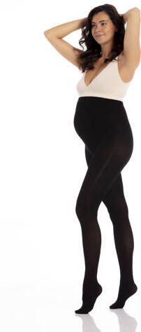 MAGIC Bodyfashion zwangerschapspanty 80 denier zwart Dames Polyamide Effen maat XL - Foto 4