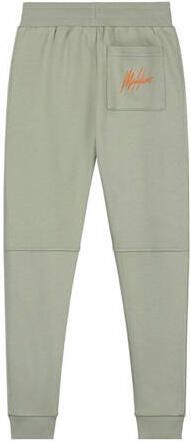Malelions joggingbroek Striped Signature saliegroen oranje Jongens Katoen 152