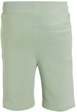 Malelions regular fit sweatshort Captain met logo groen Korte broek Jongens Katoen 176