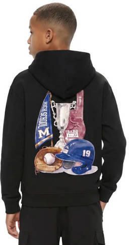 Malelions sweater met backprint zwart Backprint - Foto 3
