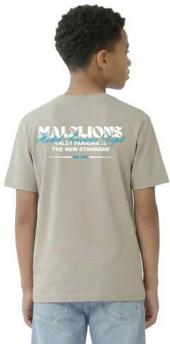 Malelions T-shirt met backprint groen Jongens Katoen Ronde hals Backprint - Foto 3
