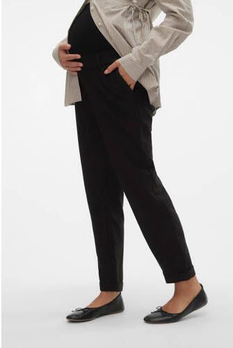 Mamalicious cropped regular fit zwangerschaps chino MLLORA zwart Broek Dames Polyester XXL - Foto 3