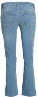 Mamalicious cropped zwangerschapsjeans MLBION light blue denim Blauw Dames Stretchdenim 28-32 - Foto 2