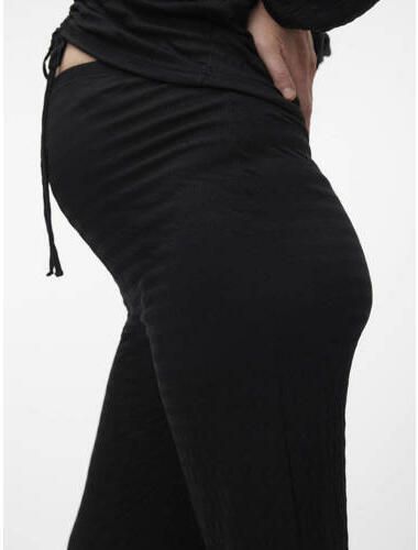 Mamalicious flared broek MLGLORIA zwart Dames Gerecycled polyester Effen XXL - Foto 3