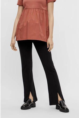 Mamalicious flared broek MLMYA zwart Dames Viscose Effen XXL - Foto 2