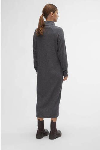 Mamalicious gebreide zwangerschapsjurk MLANNETTE grijs melange Dames Gerecycled dons Col XL - Foto 2