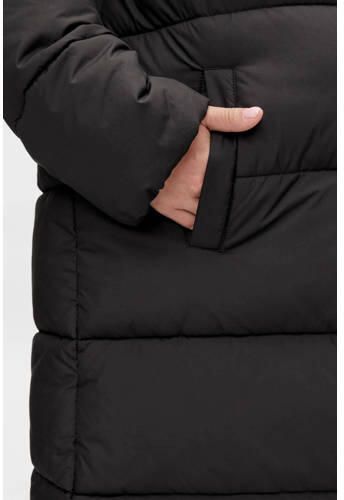 Mamalicious gewatteerde zwangerschapsjas winter MLURSA van gerecycled polyester zwart XL - Foto 4