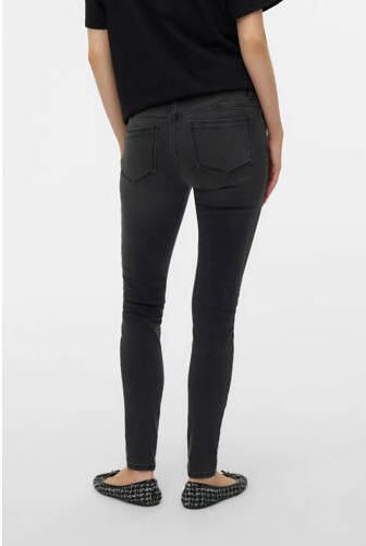 MAMALICIOUS high waist zwangerschaps slim fit jeans grey denim Grijs Effen maat XL - Foto 6