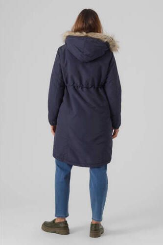 Mamalicious Lange zwangerschapsjas met tunnelkoord model 'Jessi' - Foto 2