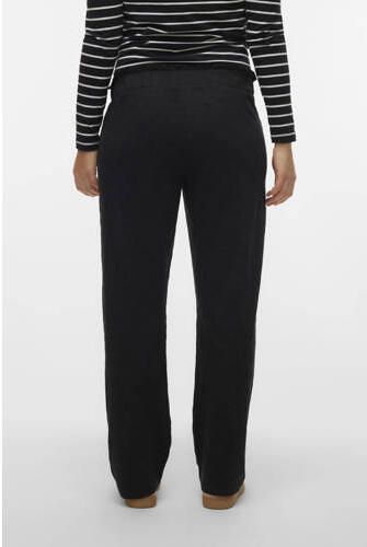 Mamalicious loose fit broek MLIVY zwart Dames Katoen Effen XL - Foto 3
