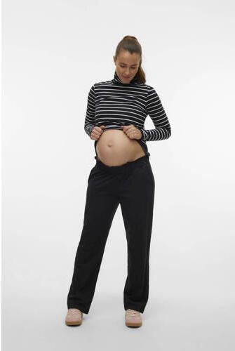 Mamalicious loose fit broek MLIVY zwart Dames Katoen Effen XL - Foto 2