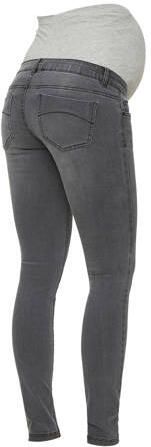 Mamalicious low waist slim fit zwangerschapsjeans MLLOLA grijs Dames Denim 29-32 - Foto 3