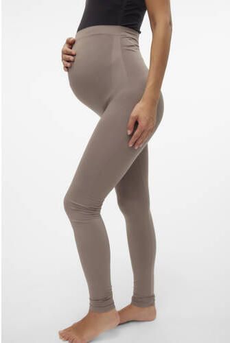 Mamalicious skinny zwangerschapslegging MLTIA Broek Bruin Dames Polyamide L XL - Foto 2