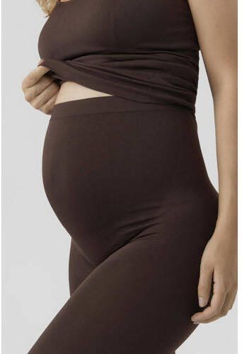 Mamalicious skinny zwangerschapslegging MLTIA Broek Bruin Dames Polyamide L XL - Foto 3