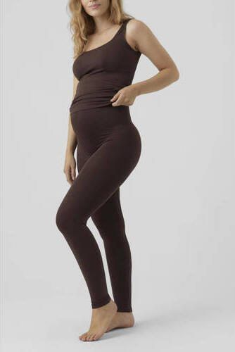 Mamalicious skinny zwangerschapslegging MLTIA Broek Bruin Dames Polyamide L XL - Foto 3