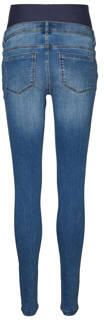 Mamalicious slim fit zwangerschapsjeans MLMILA medium blue denim Blauw Dames Stretchdenim XL - Foto 5