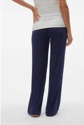 Mamalicious wide leg broek MLALISON kobaltblauw Dames Viscose Effen XL - Foto 2