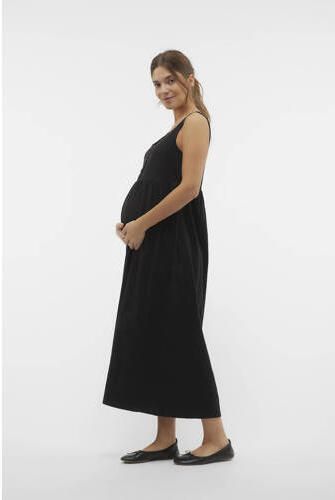 Mamalicious zwangerschaps- en voedingsjurk MLEVILIA zwart Dames Katoen Ronde hals XL - Foto 3