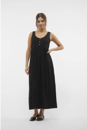 Mamalicious zwangerschaps- en voedingsjurk MLEVILIA zwart Dames Katoen Ronde hals XL