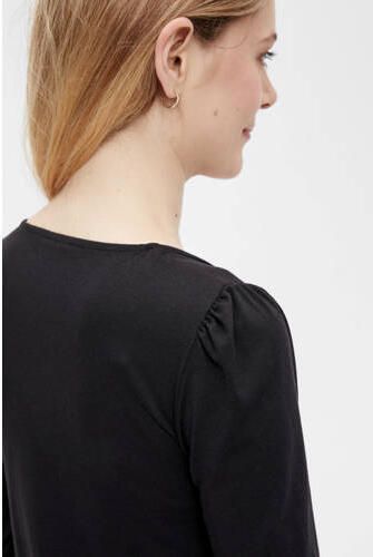 MAMALICIOUS zwangerschaps- en voedingsjurk MLMACY van gerecycled polyester zwart - Foto 3