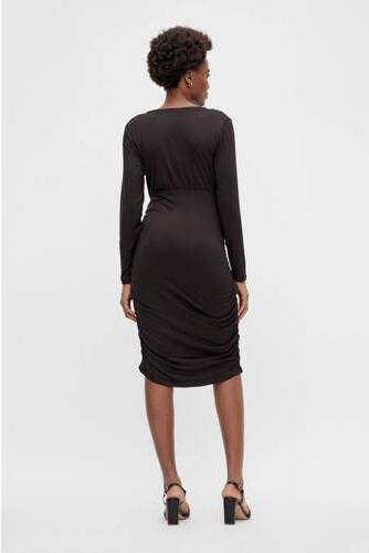 Mamalicious zwangerschaps- en voedingsjurk MLPILAR van polyester zwart XL - Foto 5