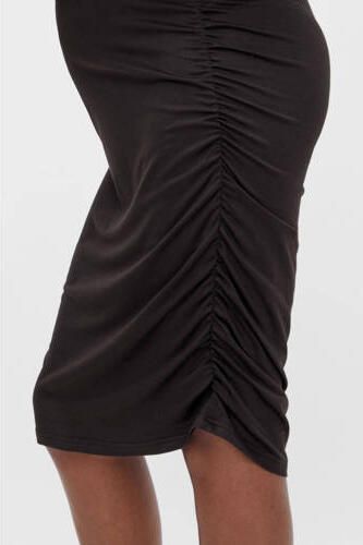 Mamalicious zwangerschaps- en voedingsjurk MLPILAR van polyester zwart XL - Foto 4