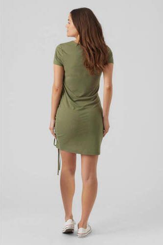 Mamalicious zwangerschapsjurk MLCLOVER kaki Groen Dames Polyester Ronde hals XL - Foto 2