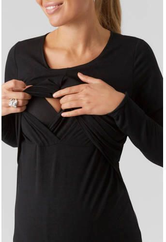 Mamalicious Zwangerschapsjurk in midilengte met ronde hals model 'MACY' - Foto 3