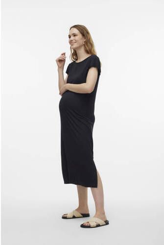 Mamalicious zwangerschapsjurk MLMOLLY zwart Dames Viscose Ronde hals Effen XXL - Foto 3