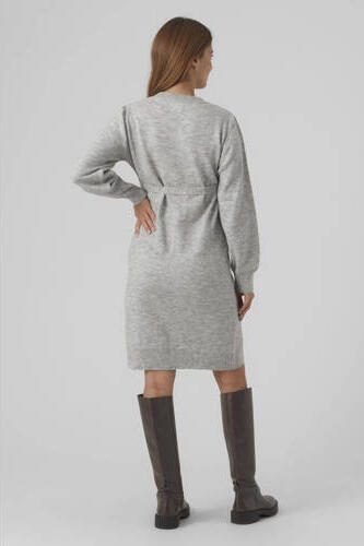 Mamalicious zwangerschapsjurk MLNEWANNE Grijs Dames Polyester Ronde hals XXL