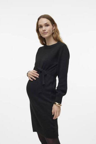 Mamalicious zwangerschapsjurk MLNEWANNE Zwart Dames Polyester Ronde hals XXL - Foto 3
