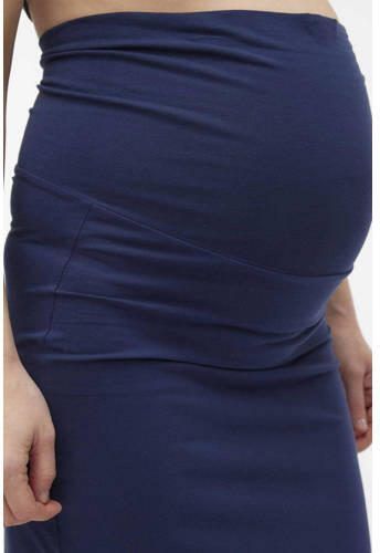 Mamalicious zwangerschapsrok MLEVA donkerblauw Dames Katoen Effen XL - Foto 2