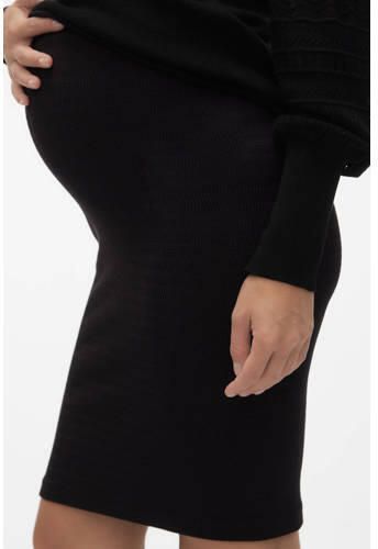 Mamalicious zwangerschapsrok MLKARMEN zwart Dames Nylon Effen