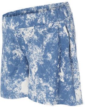 Mamalicious tie-dye regular fit short blauw wit Korte broek Dames Polyester XS