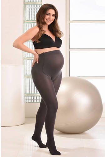 Mamsy zwangerschapspanty 60 denier antraciet Grijs Dames Polyamide Effen XL - Foto 2