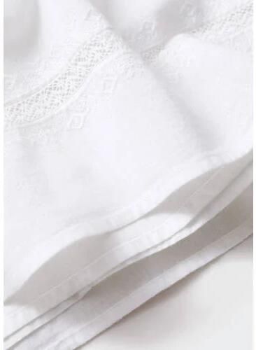 Mango Kids baby jurk naturel wit Meisjes Katoen Ronde hals Effen 68 - Foto 1