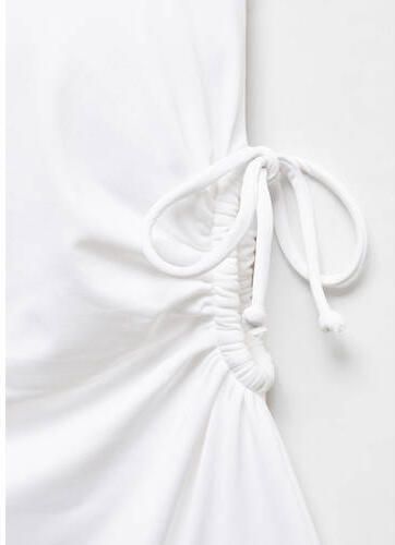 Mango Kids badpak wit Meisjes Polyamide Effen 152(XXS) - Foto 2