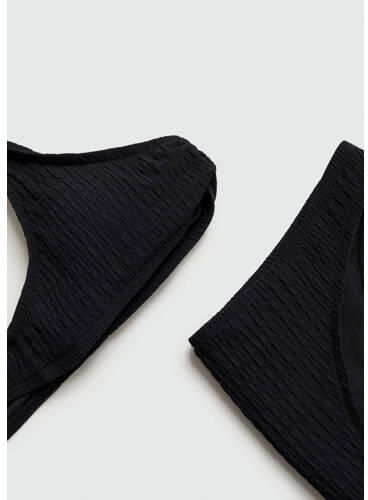 Mango Kids bikini met textuur zwart Meisjes Polyamide Effen 152(XXS) - Foto 2
